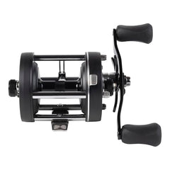 Whisker Seeker 60 Series Legacy rear-drag area, stable stopping power in catfish battles.