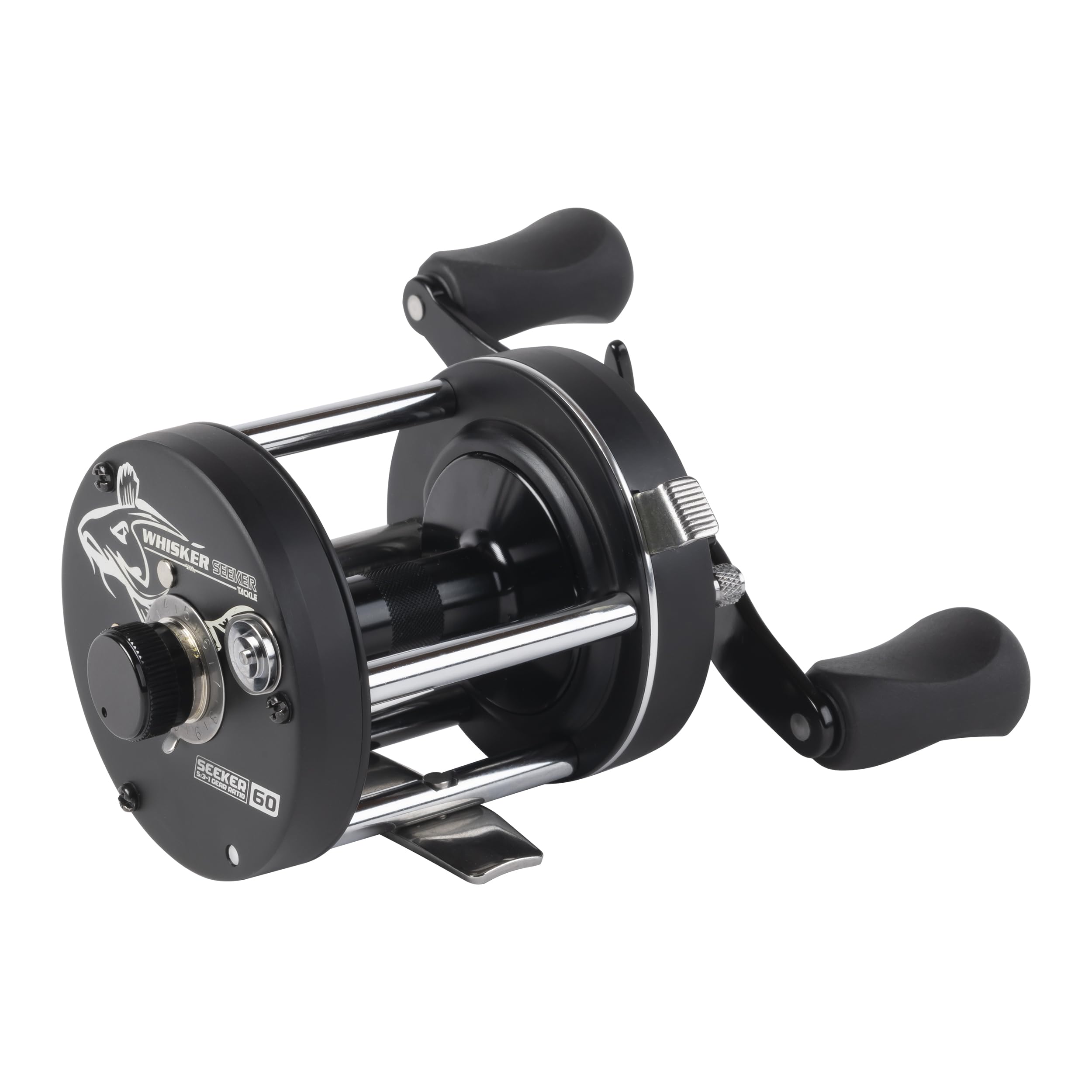 Whisker Seeker 60 Series Legacy spool focus, smooth line release for precise casts.