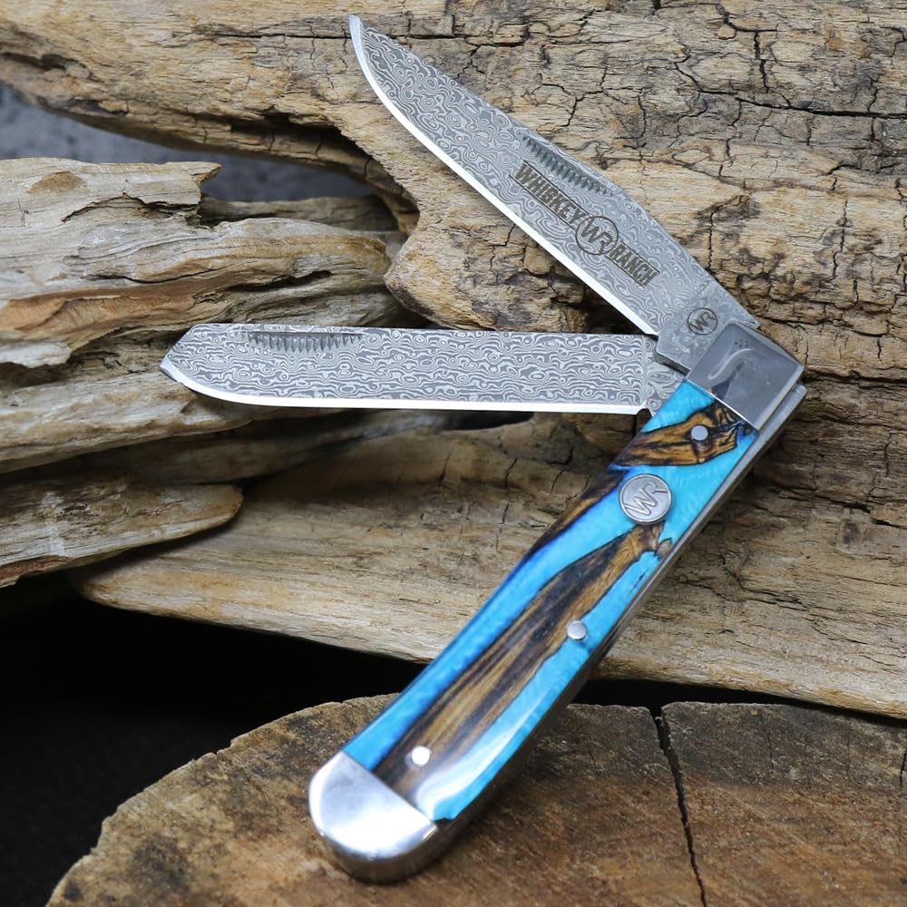 WHISKEY BENT HAT CO. Trapper folding knife closed fits safely in a pocket