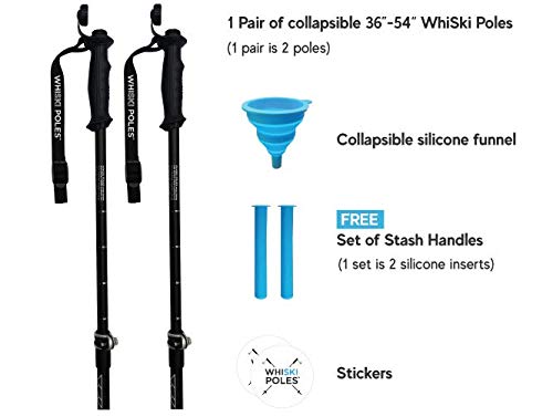 WhiSki Poles pole in use on slope demonstrating ergonomic grip.