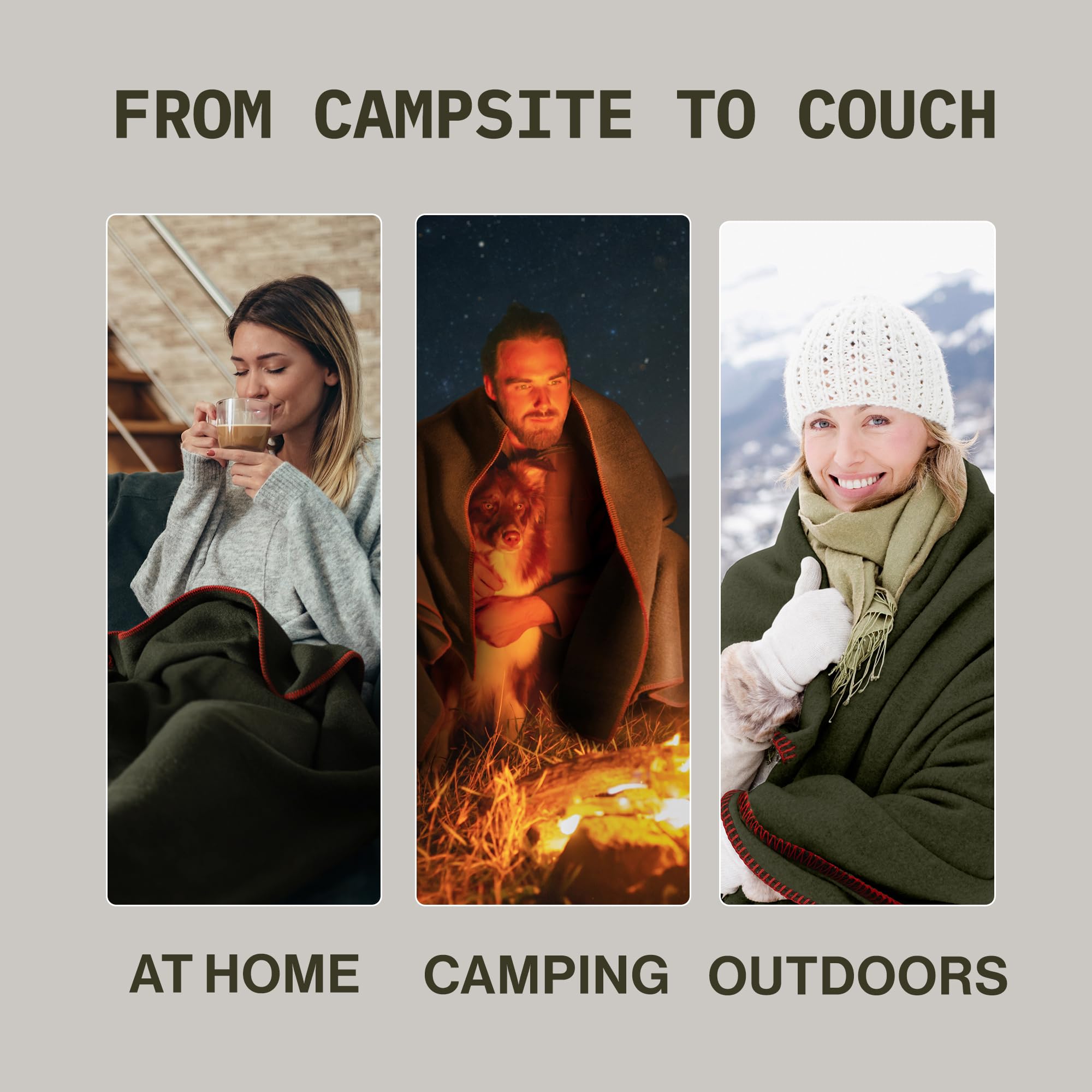 Whispering Winds 100% Wool Blanket air-out routine keeps it fresh after use.