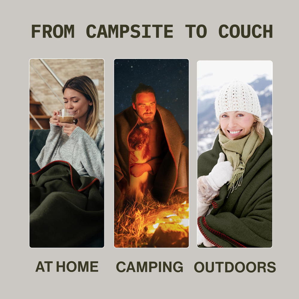 Whispering Winds 100% Wool Blanket air-out routine keeps it fresh after use.