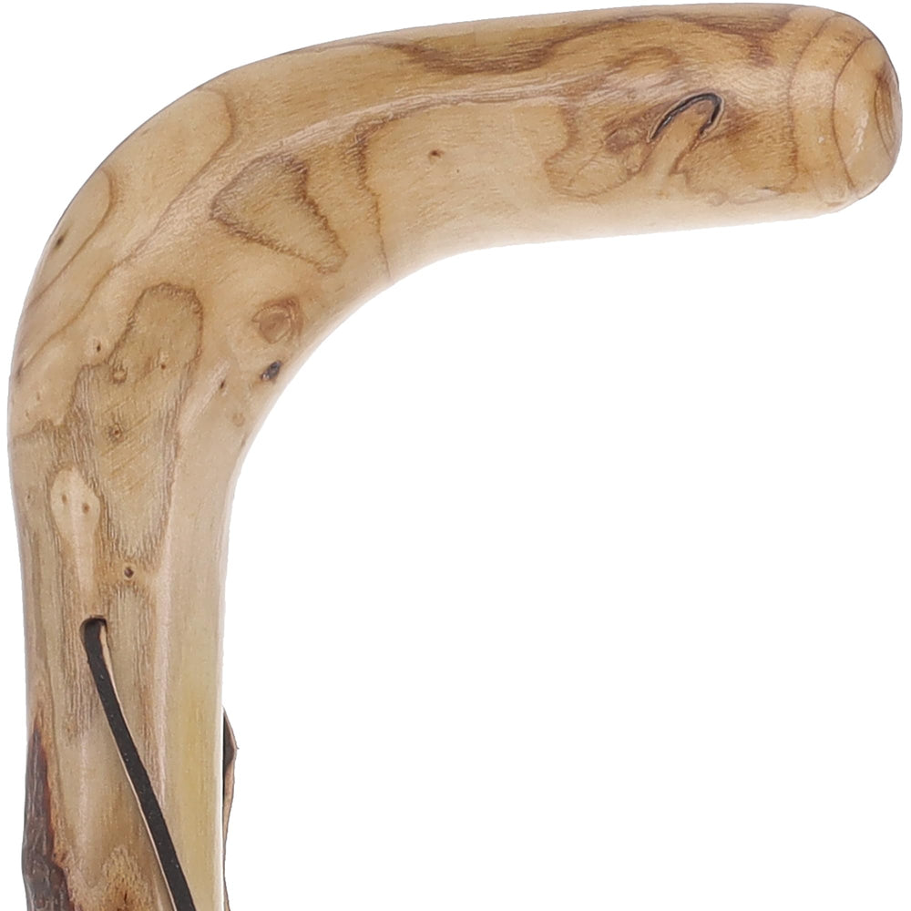 Whistle Creek walking stick removable rubber tip for resizing and versatile trail use