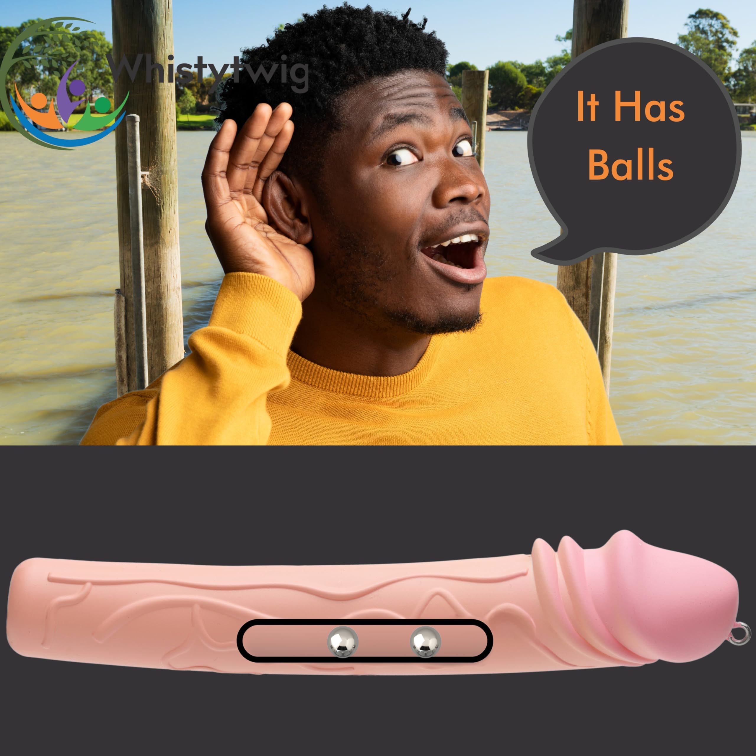 Gift-ready Whistytwig novelty lure for birthdays and holidays