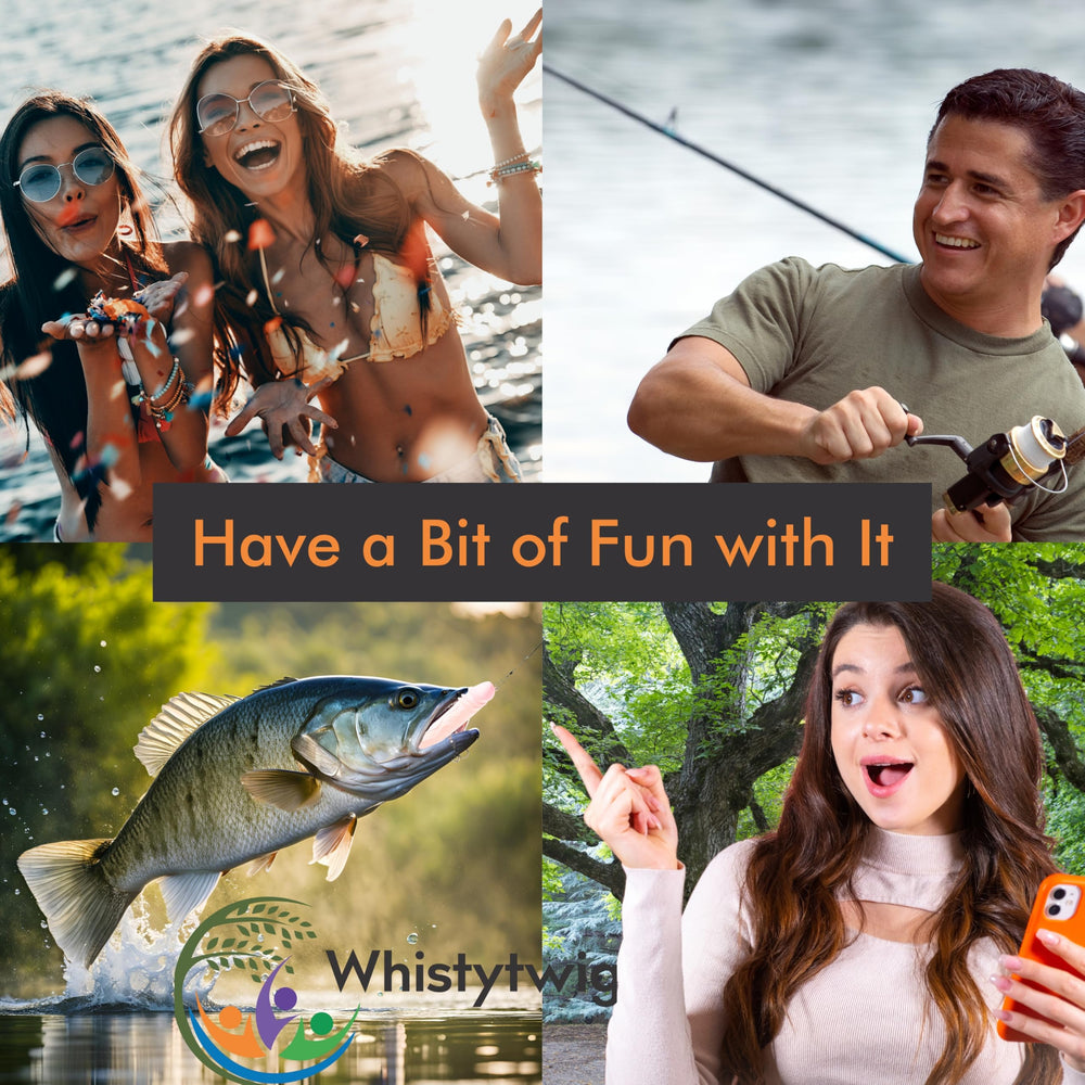 Whistytwig popper lures for saltwater and freshwater use