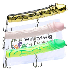 Whistytwig Top Water Lure Set – three hardbody floating popper lures