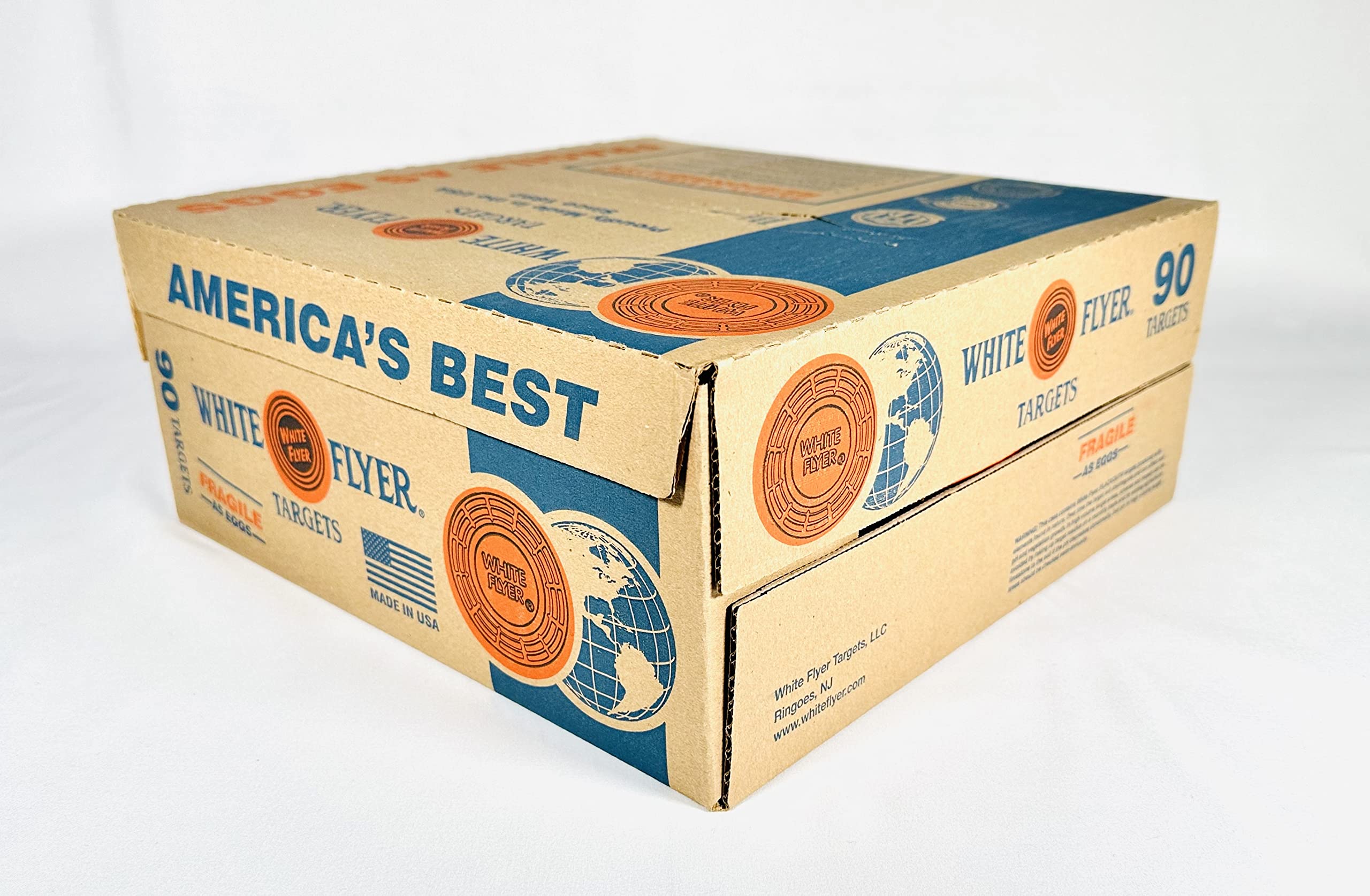 White Flyer targets in tray for organized, rapid reloading between rounds