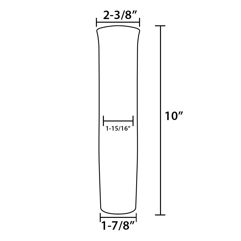 White Water 53303AL-2PK rod holder close-up reveals aluminum finish and weld quality.