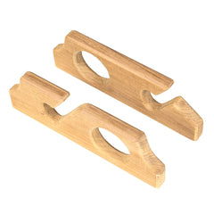 Whitecap teak storage rack close-up shows durable grain and beveled edges.