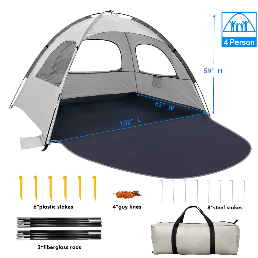 WhiteFang Beach Tent carrying bag for organized transport.