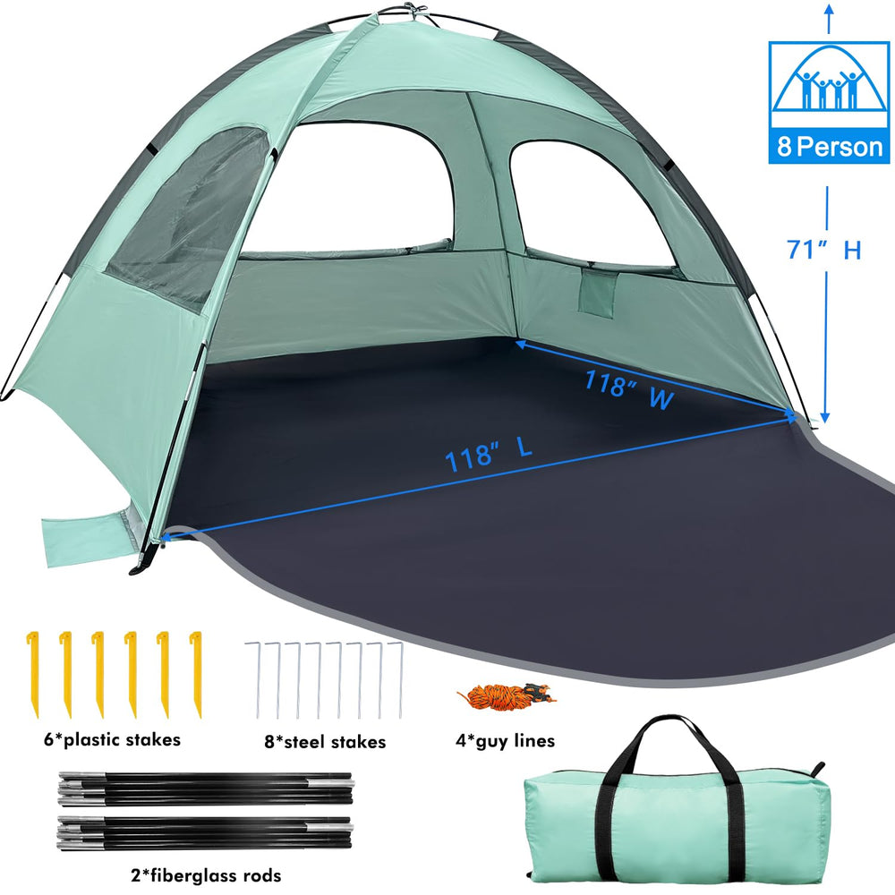 WhiteFang Beach Tent carrying bag keeps setup portable for trips.