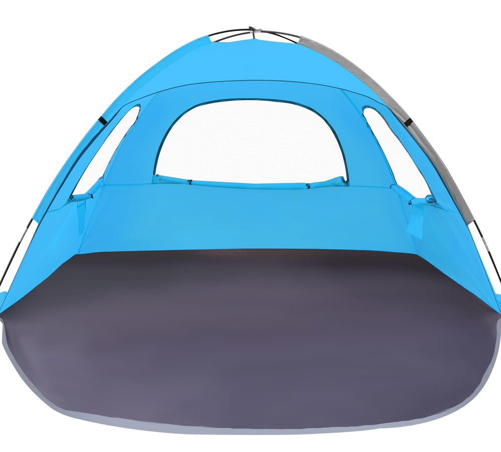 WhiteFang Beach Tent with extendable floor providing extra room for family shade