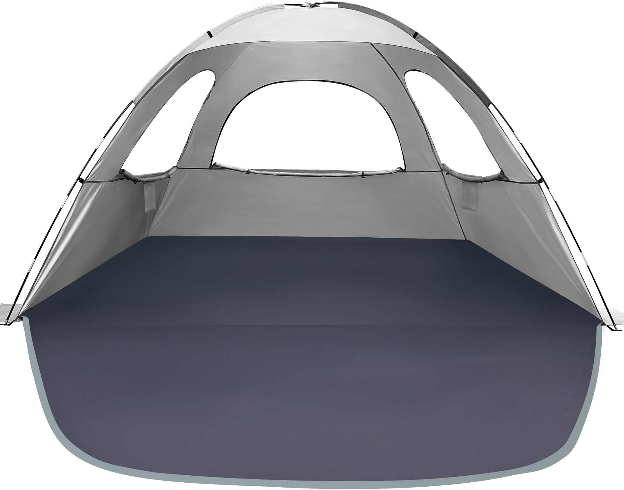WhiteFang Beach Tent front view offering spacious shade for family outdoor moments