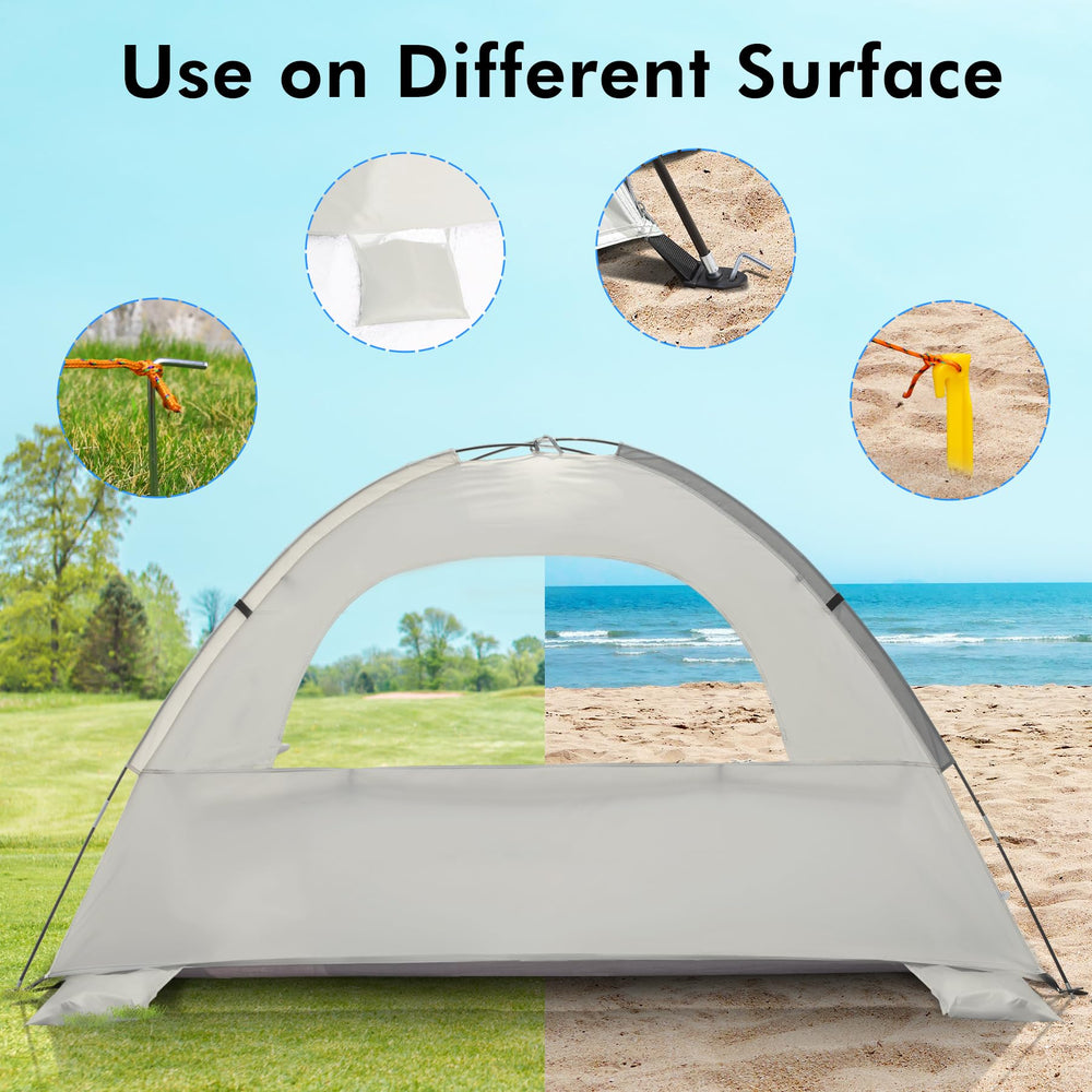 WhiteFang beach tent compact carrying bag makes it easy to travel and store.