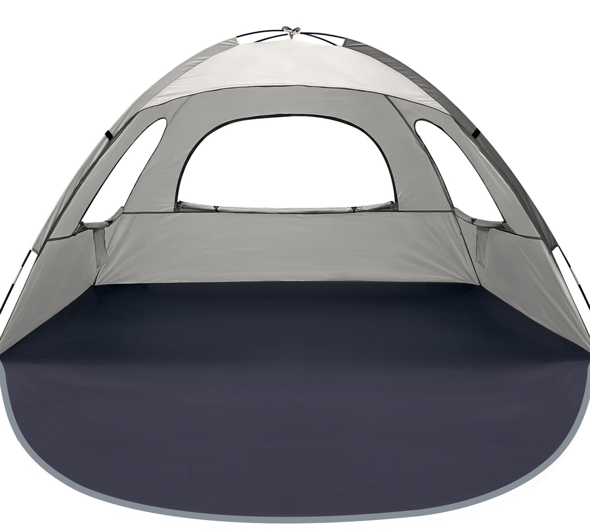 WhiteFang Beach Tent UV shade blocks UV rays for sunny days.