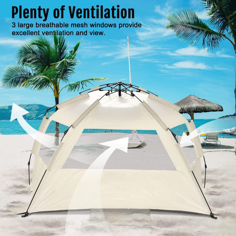 WhiteFang Deluxe XL three ventilation windows keep air flowing