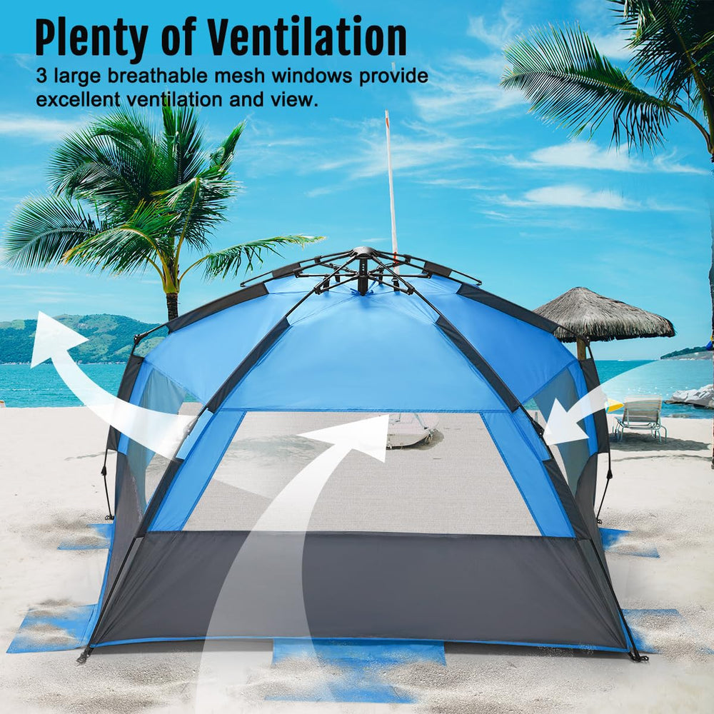 WhiteFang Deluxe XL UV protection material blocks sun and keeps interior cool