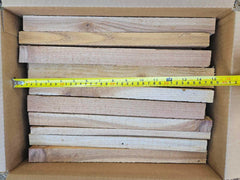 Whitehorse Acres cedar kindling sticks close-up, aromatic and dry for reliable starts