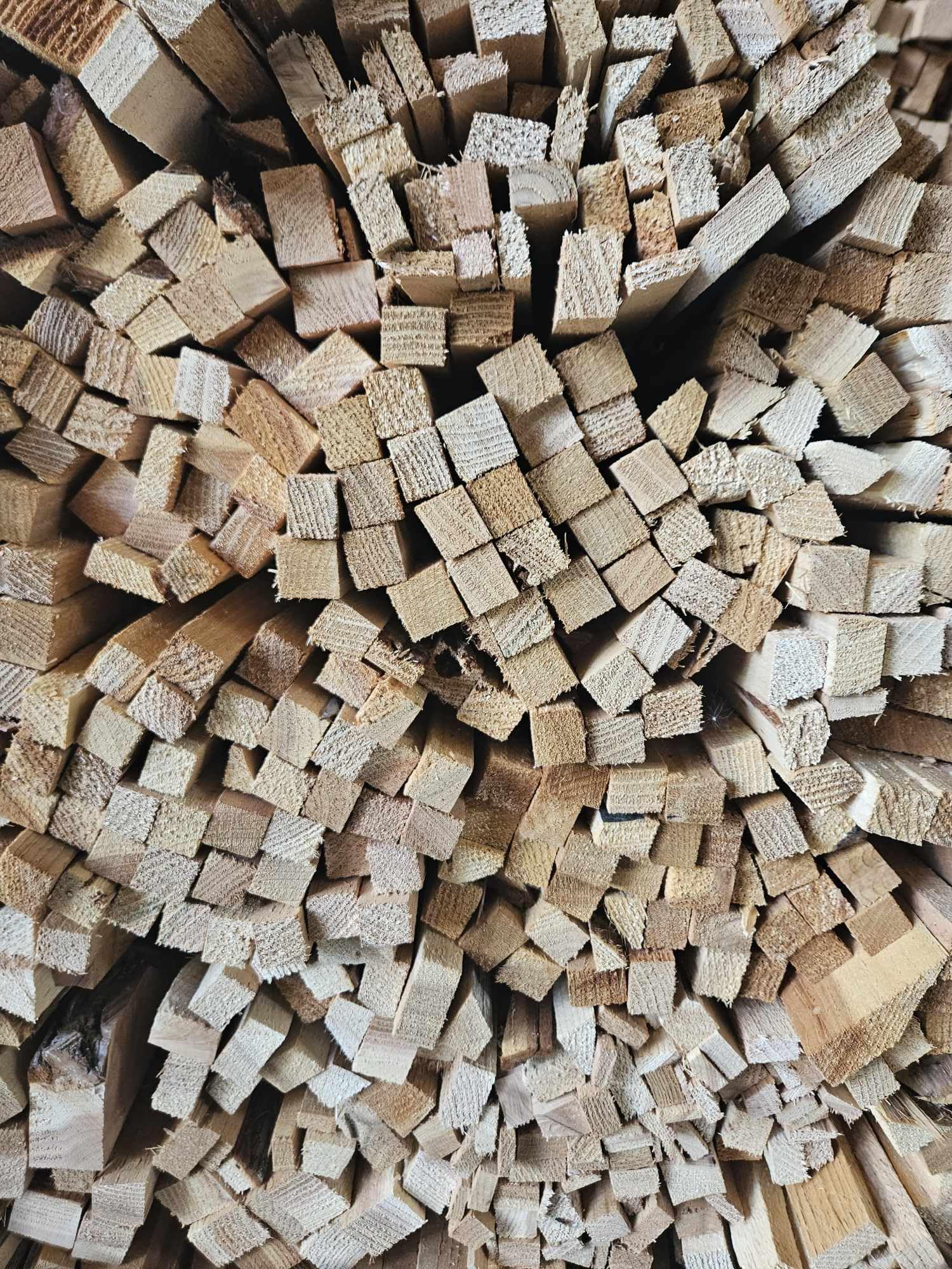 Whitehorse Acres cedar kindling in a fire pit setup fueling warm ambiance