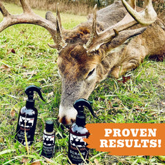 Doe Estrous scent bottle displayed with neutral background