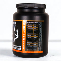Whitetail Hill Antler IV 30lb bucket side profile for large mineral sites.
