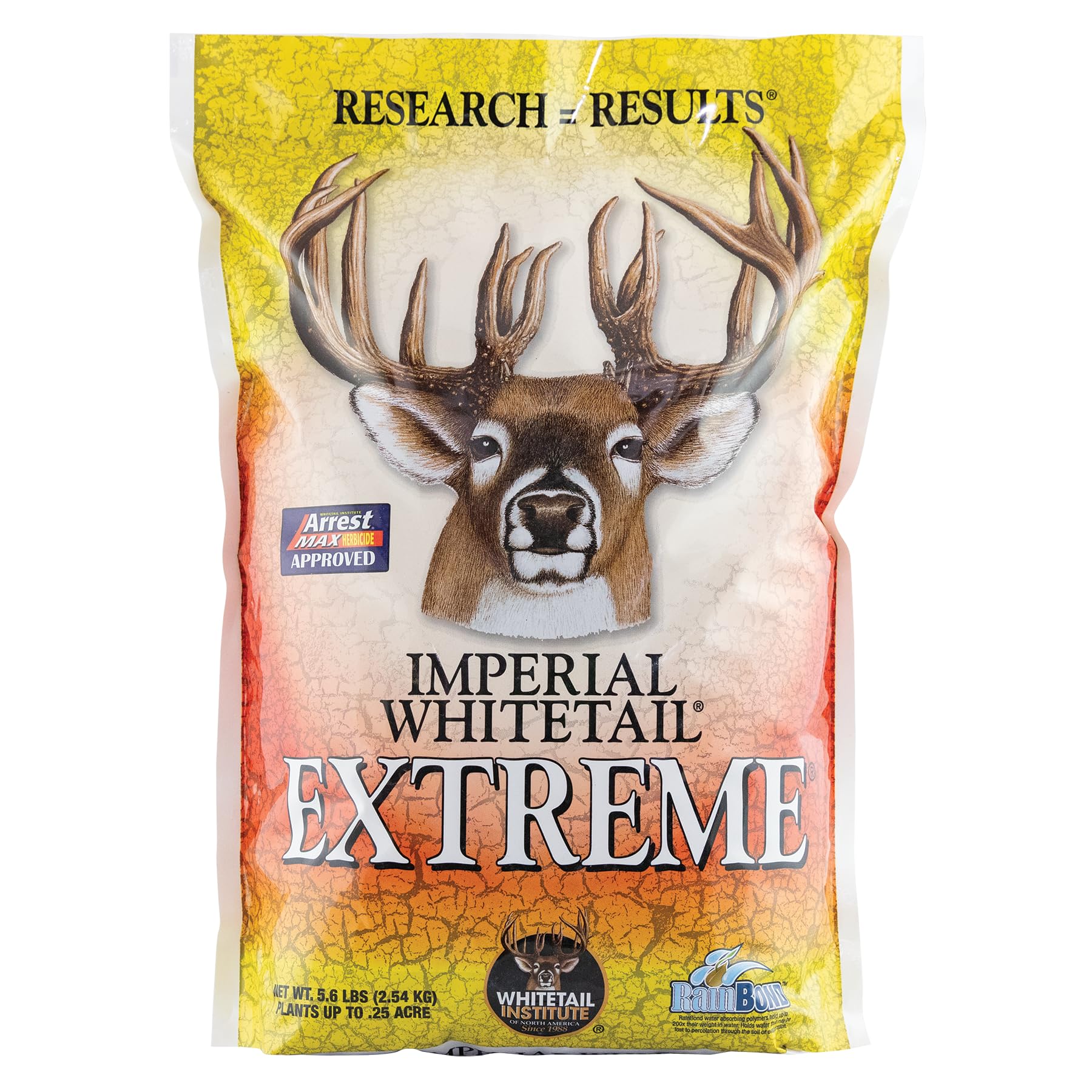 Whitetail Institute Extreme seed bag highlighting drought-tolerant forage for deer