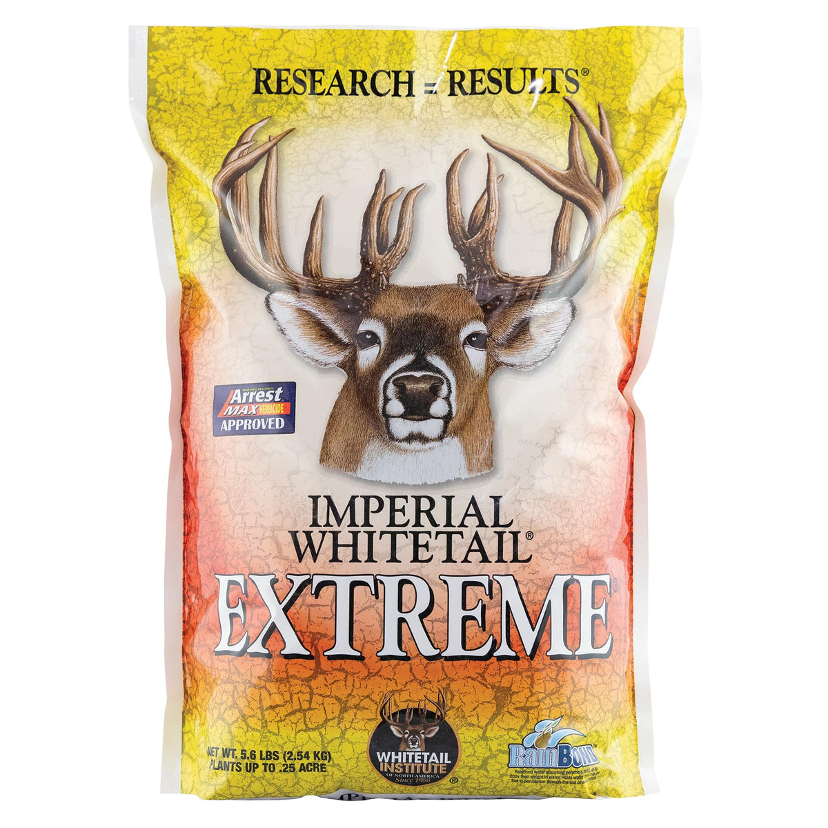 Whitetail Institute Extreme seed bag highlighting drought-tolerant forage for deer