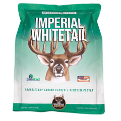 Whitetail Institute Imperial Clover seed bag ready for planting to attract deer