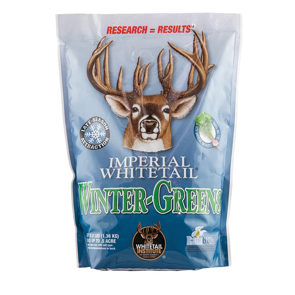 Whitetail Institute Winter-Greens seed bag ready for fall deer forage