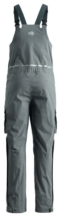 Storm-flap and leg zipper detail for dry protection