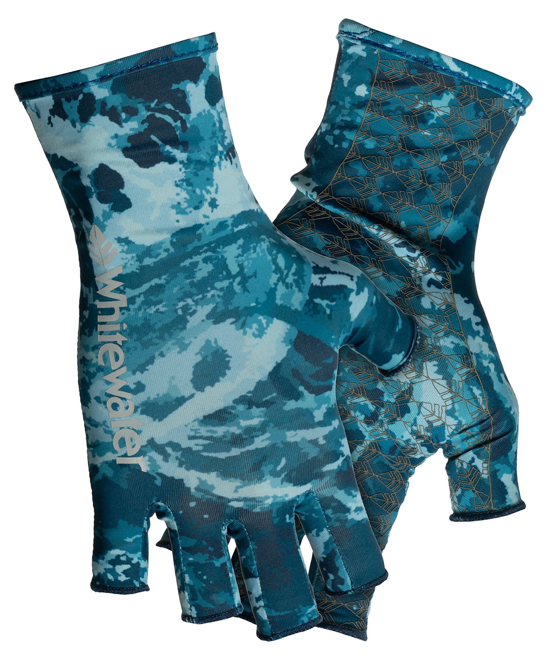Whitewater Sun Protection Fishing Gloves show ultra-soft fabric for all-day comfort.