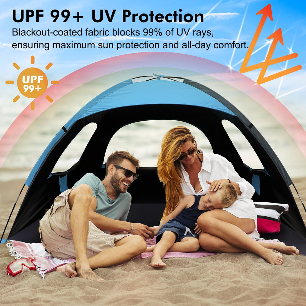 WhiteFang Beach Tent privacy zipper for easy entry