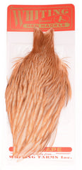 Whiting Farms Hen Cape Medium Ginger feather for dry fly wings and collars