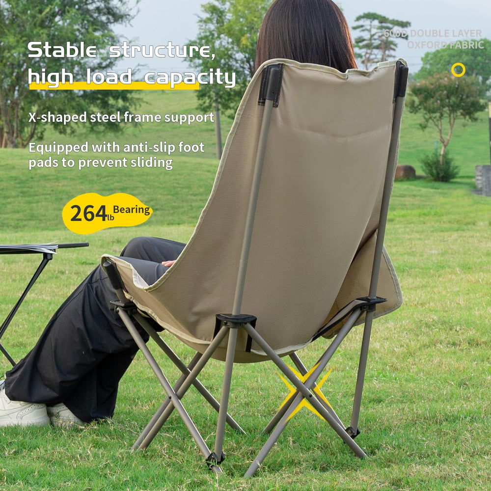 Whitsunday Moon Chair versatile for camping, picnics, and festivals