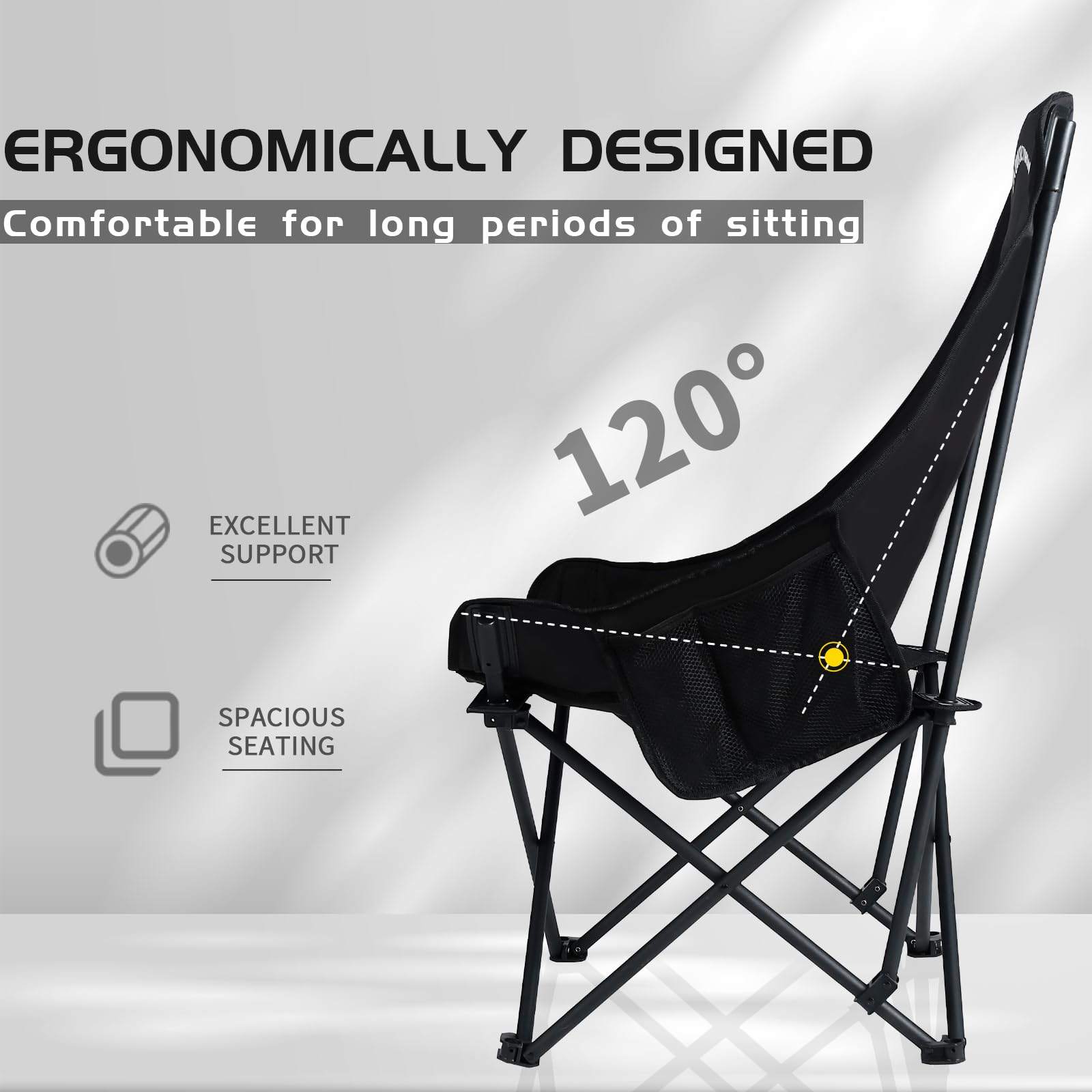 Whitsunday Moon Chair side pocket for quick access to essentials