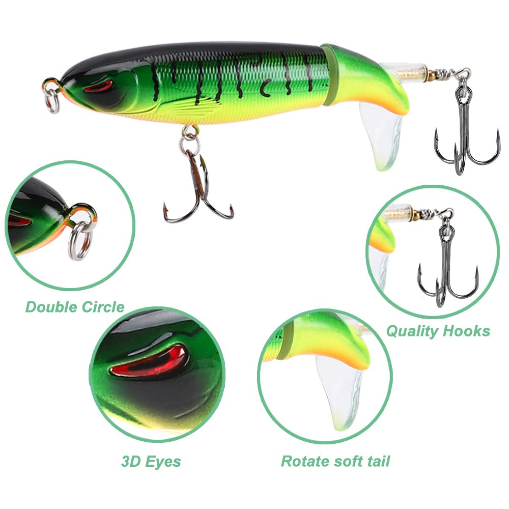 Assorted color options for Whopper lure kit