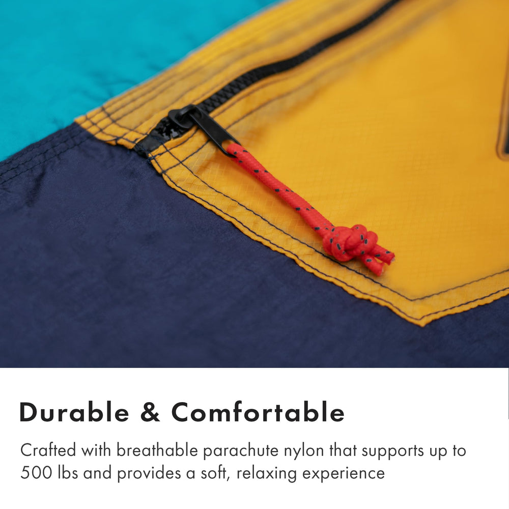 WHTE MOSS Suparpine II hammock with included tree-friendly straps offering secure, eco-conscious suspension