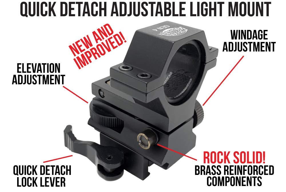 Wicked Lights A55iC beam width control switches from spot to flood.