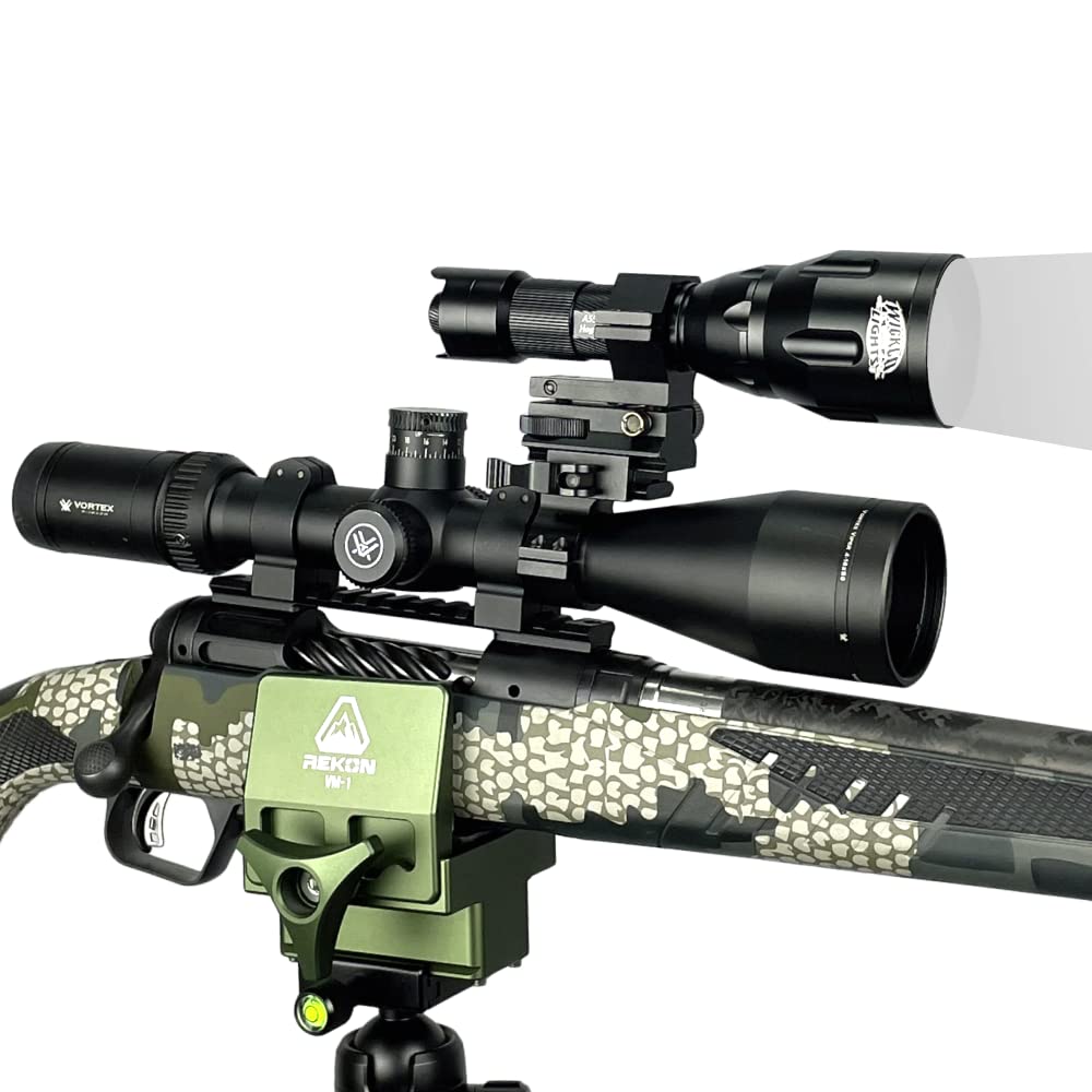 Wicked Lights A55iC long-range light improves night target visibility for predator hunting.