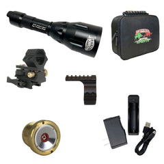 Wicked Lights A55iC quick detach mount centers the light in your scope for precision.