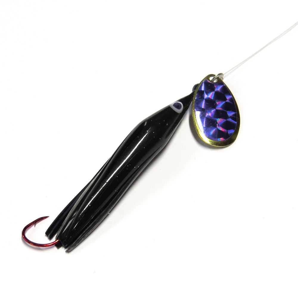 Wicked Lures Wicked Trout Killer Black-Purple lure for trolling in freshwater lakes to attract trout