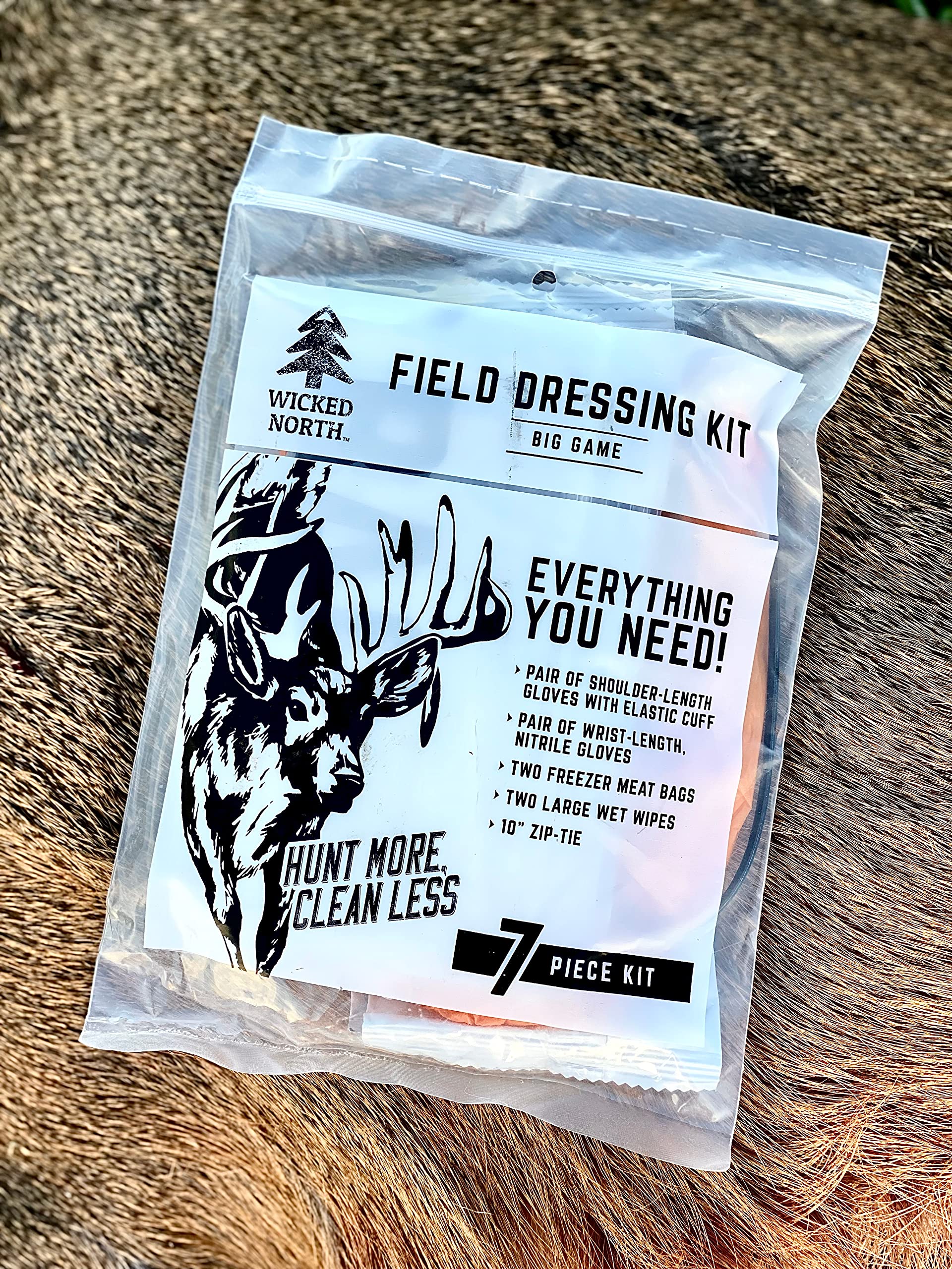 Wicked North field dressing kit wet wipes for quick field cleaning