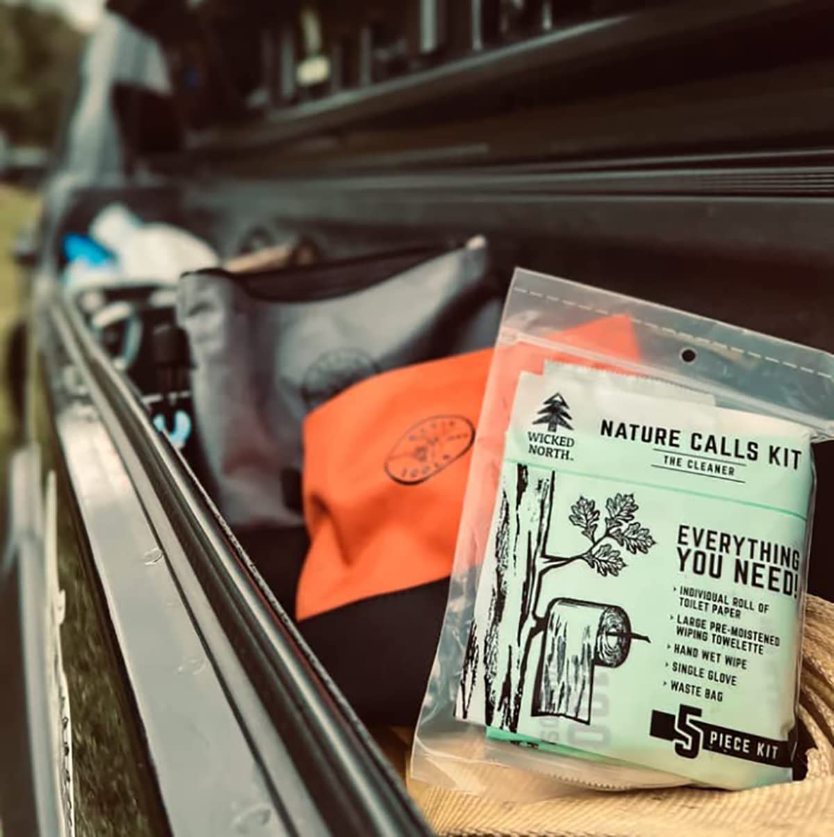 Wicked North Nature Calls kit hand wipe for refreshing cleansing after exertion