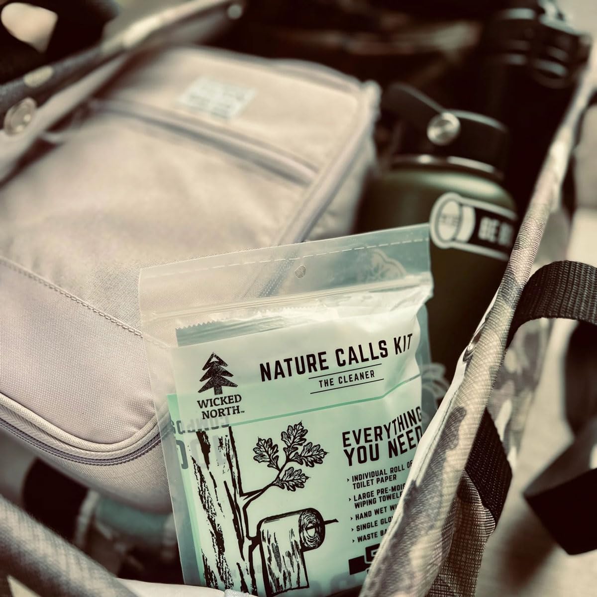 Wicked North Nature Calls kit: compact packaging fits pockets or waist packs