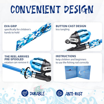 WIDDEN fishing nets designed for kids for catching with confidence
