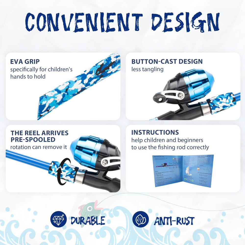 WIDDEN fishing nets designed for kids for catching with confidence