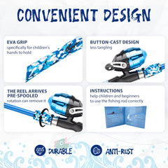 WIDDEN fishing nets designed for kids for catching with confidence