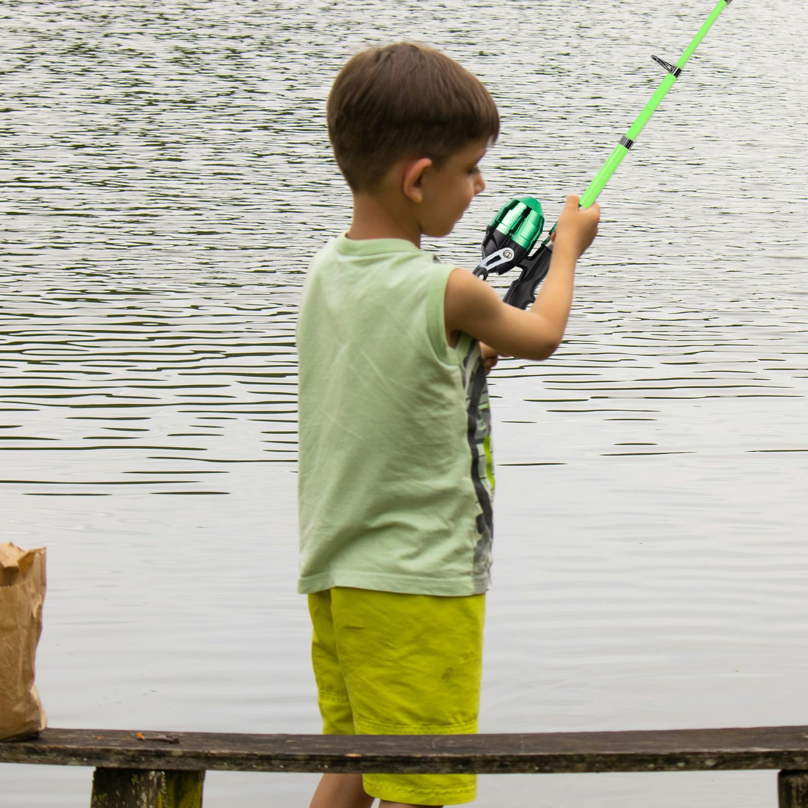 WIDDEN packaged kids fishing set ready for outdoor adventures.