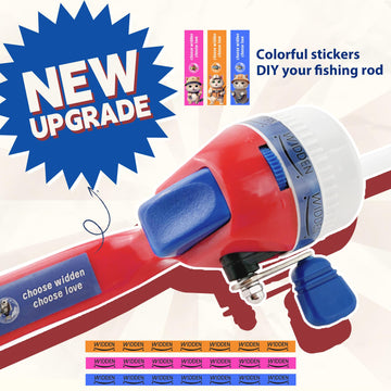 WIDDEN four-layer fiberglass rod offers extra toughness for young anglers