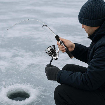 WIDDEN 150-yard, 4-lb line ready for varied ice fishing scenarios.